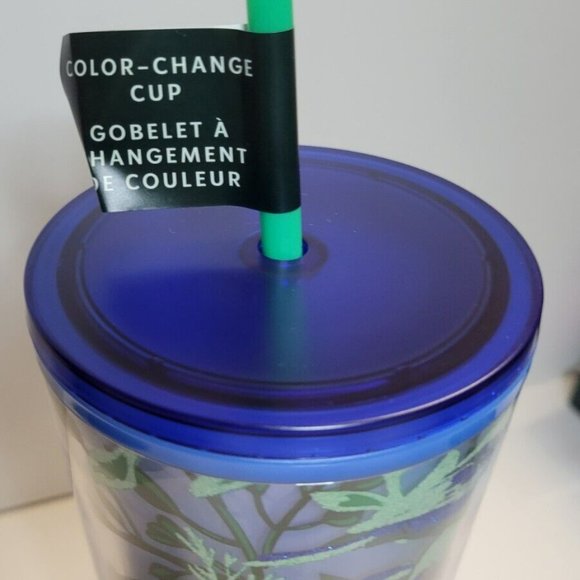 Starbucks Holiday 2022 Blue Woodland Color Changing Tumbler Cold Cup Venti 24oz - Picture 5 of 6